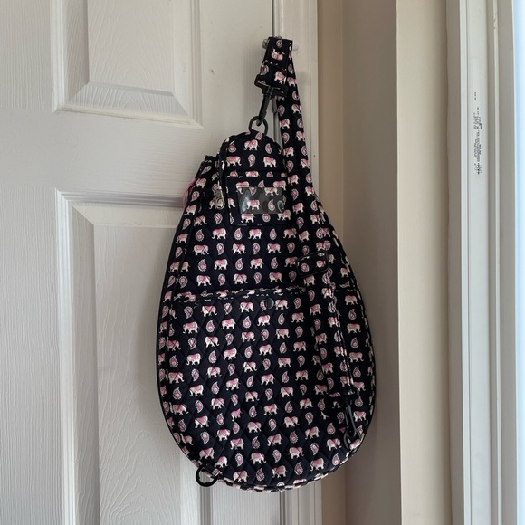 Vera Bradley tennis paisley elephant sling bag - Picture 6 of 7